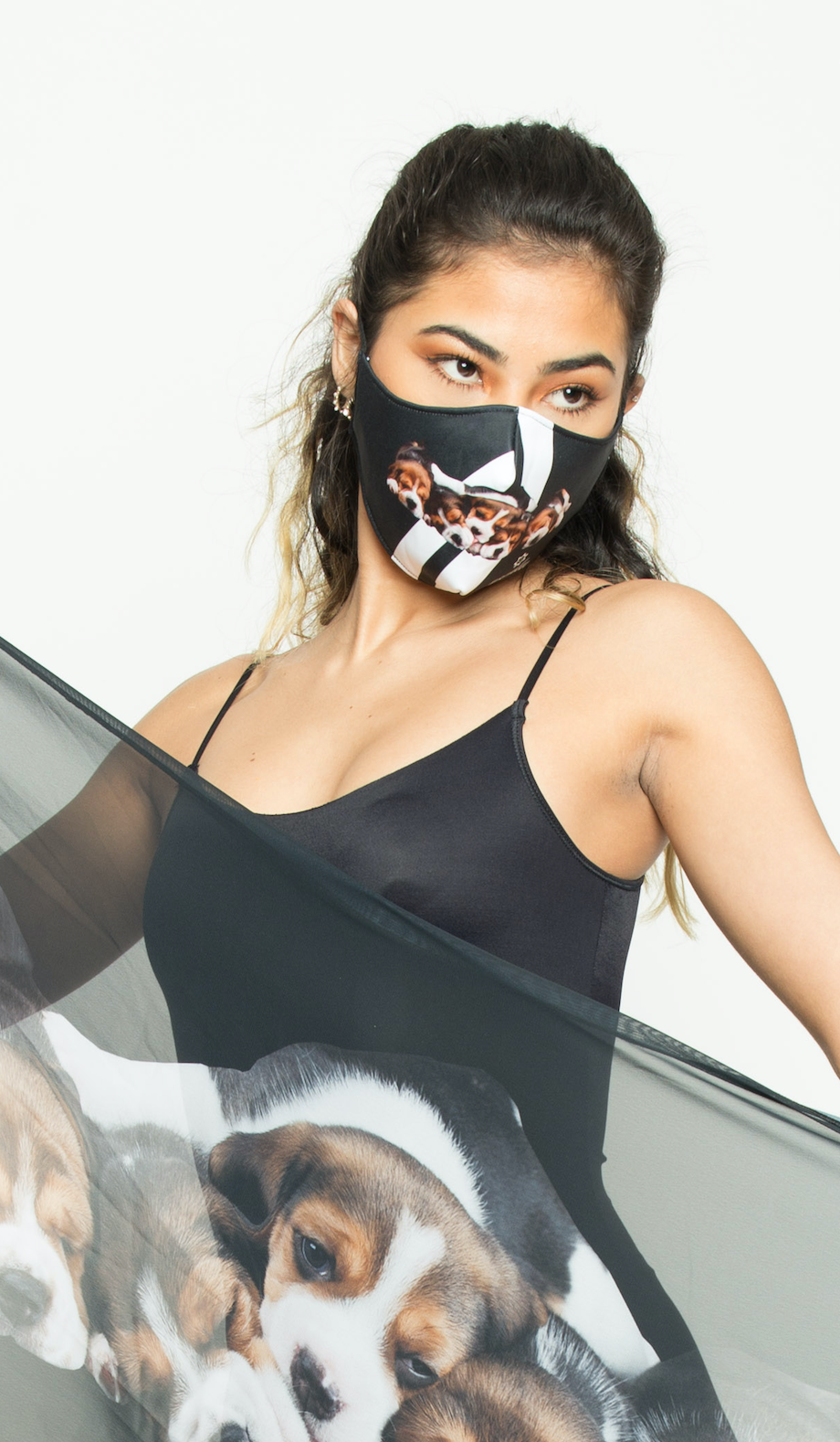 Sleeping Puppies Scarf and Face Mask Set - Escala Activewear