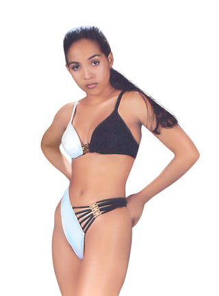SHANGRI-LA two toned bikini - Black/White
