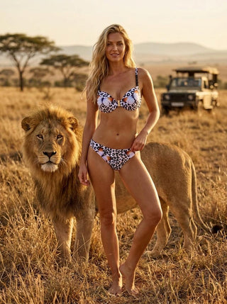 ELISE bikini - Cheetah and Butterflies