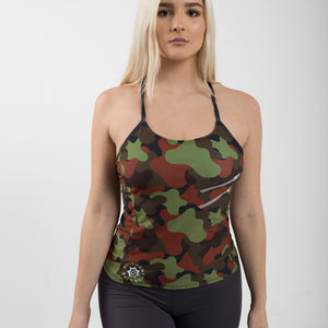 CAMOUFLAGE BRA TOP - Escala Activewear