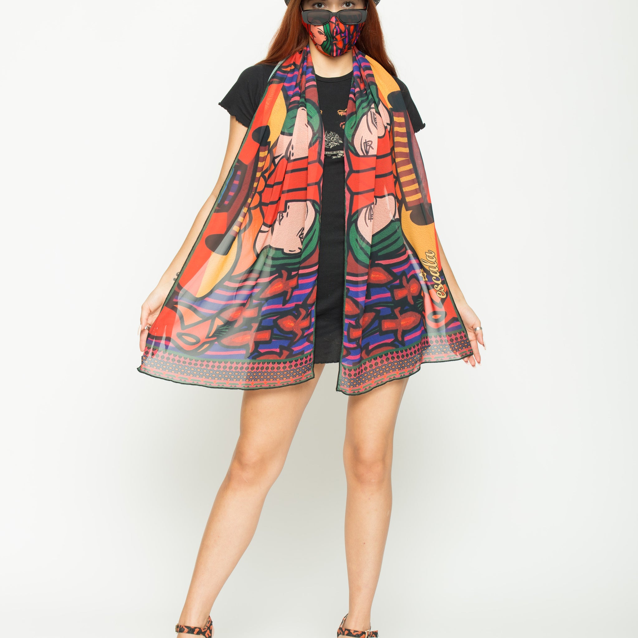 Faces Scarf and Face Mask Set - Escala Activewear