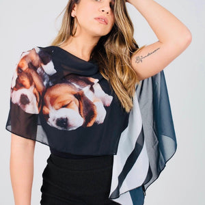 SLEEPING PUPPIES  SCARF - Escala Activewear