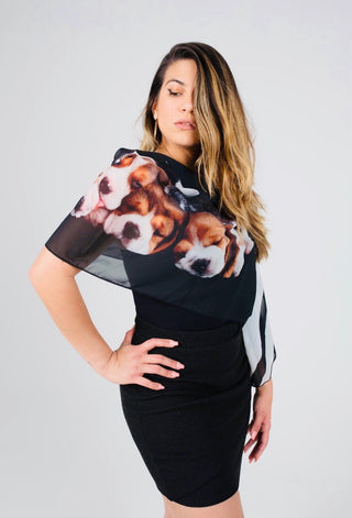 SLEEPING PUPPIES  SCARF - Escala Activewear