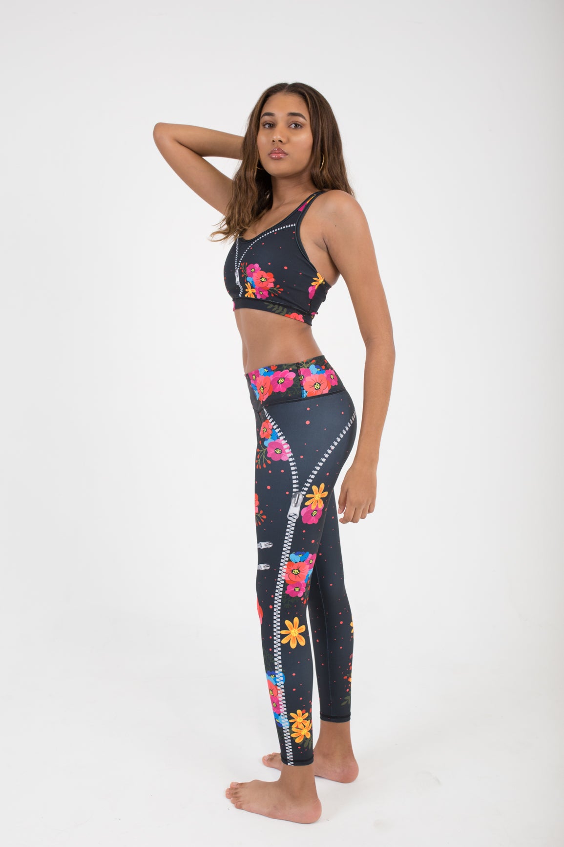 DAISY ZIPPY TOP AND LEGGINGS - Escala Activewear