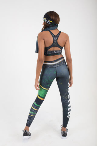 ONE LOVE JAMAICAN COLORS-LEGGINGS - Escala Activewear