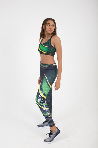 ONE LOVE JAMAICAN COLORS-LEGGINGS - Escala Activewear