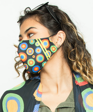 Black Circles Face Mask - Escala Activewear