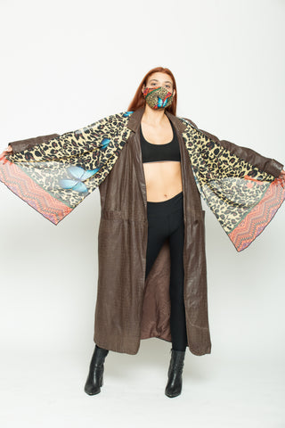 Colorful Cheetah Scarf and Face Mask Set - Escala Activewear