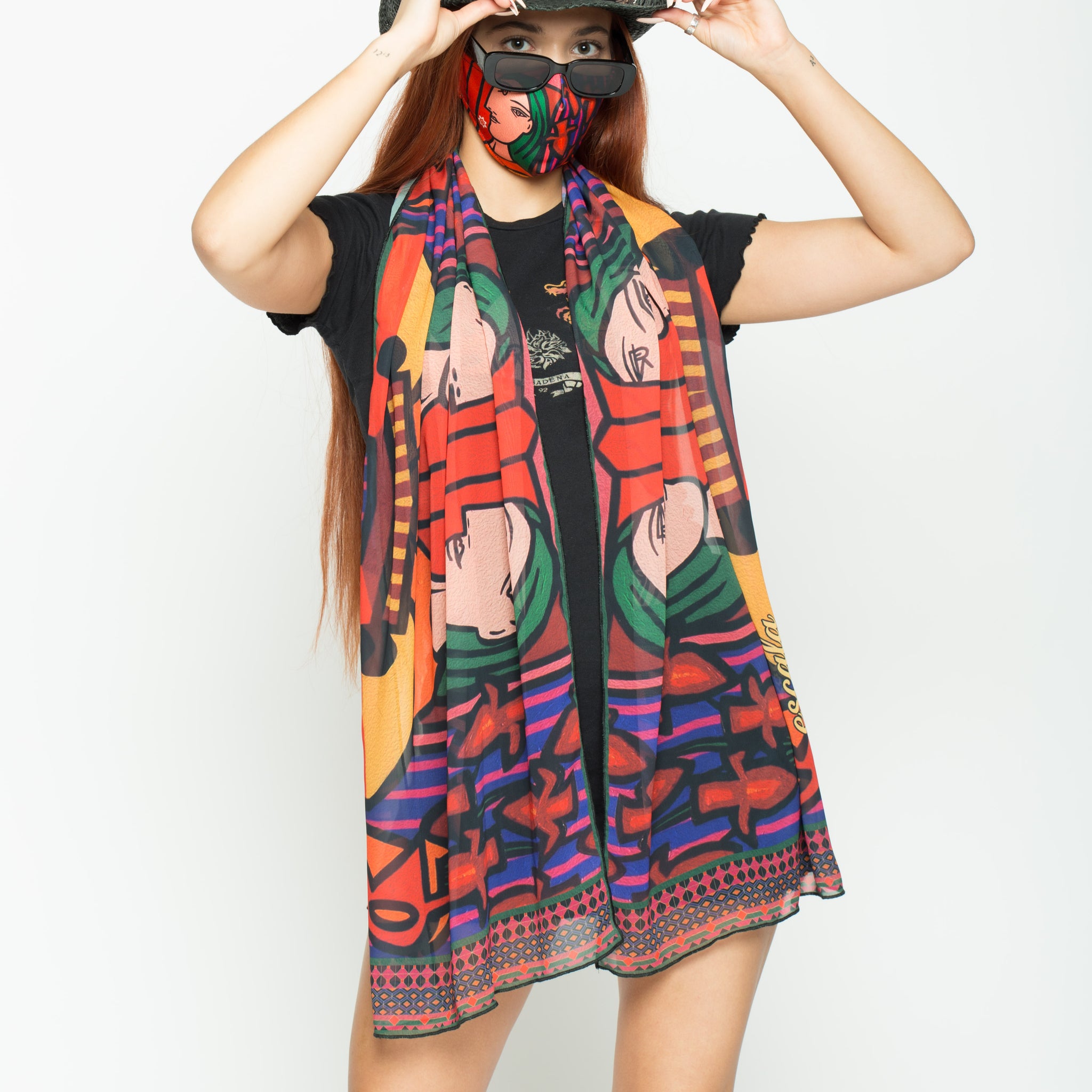 Faces Scarf and Face Mask Set - Escala Activewear