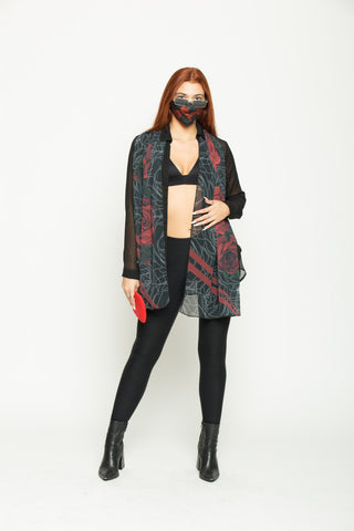 Red Roses Scarf - Escala Activewear